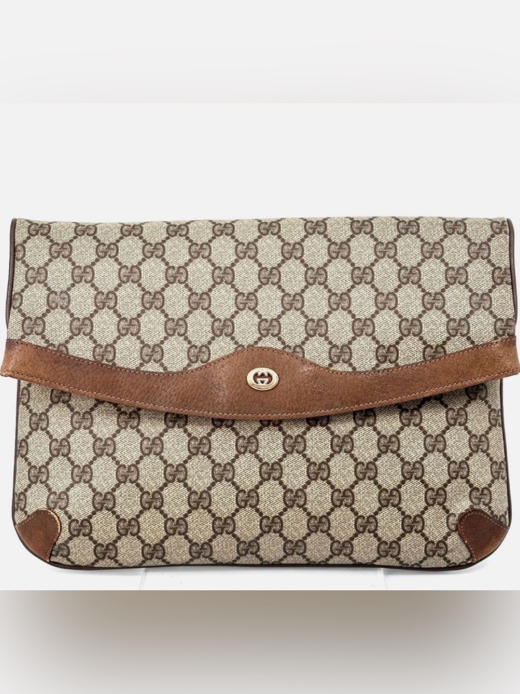 Vintage Gucci Accessory Collection Monogram Clutch